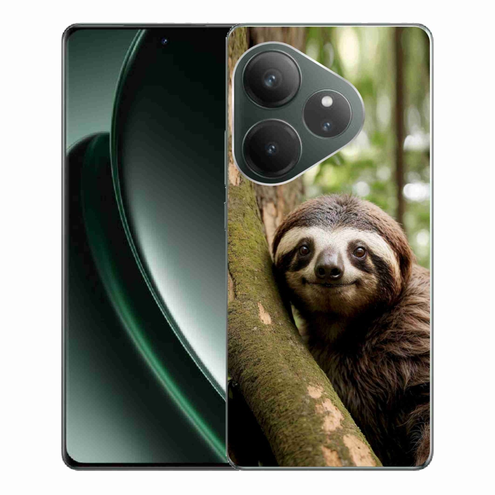 Gélový kryt mmCase na Realme GT 6 5G/GT 6T 5G - usmievavý leňochod