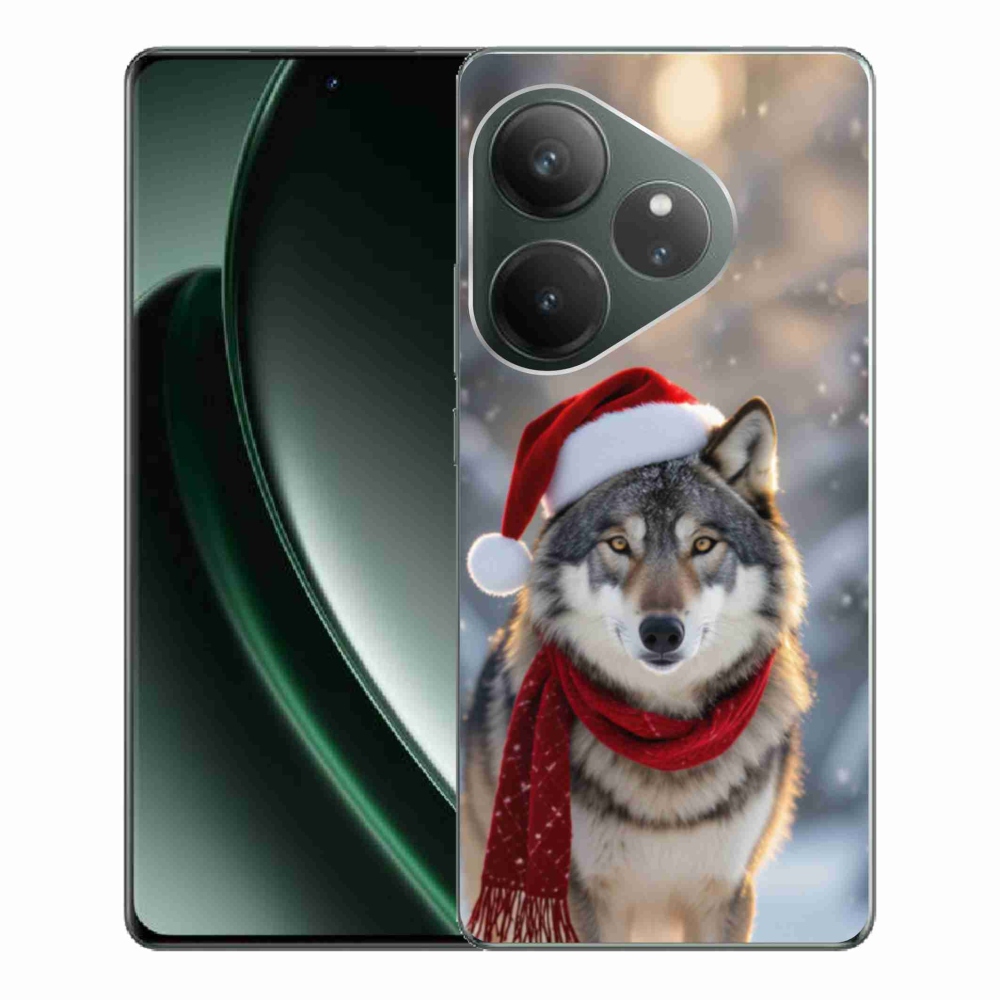 Gélový kryt mmCase na Realme GT 6 5G/GT 6T 5G - vianočný vlk