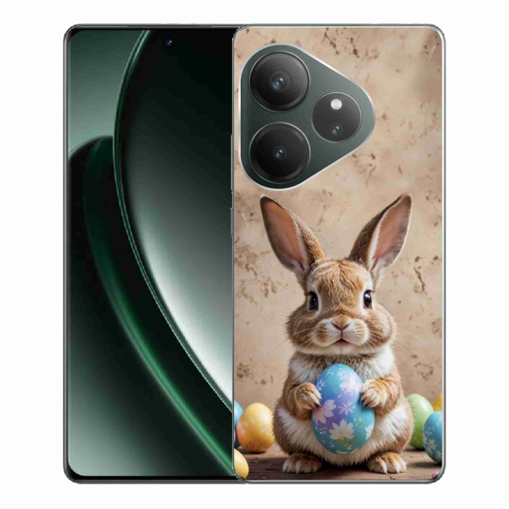Gélový kryt mmCase na Realme GT 6 5G/GT 6T 5G - veľkonočný zajačik