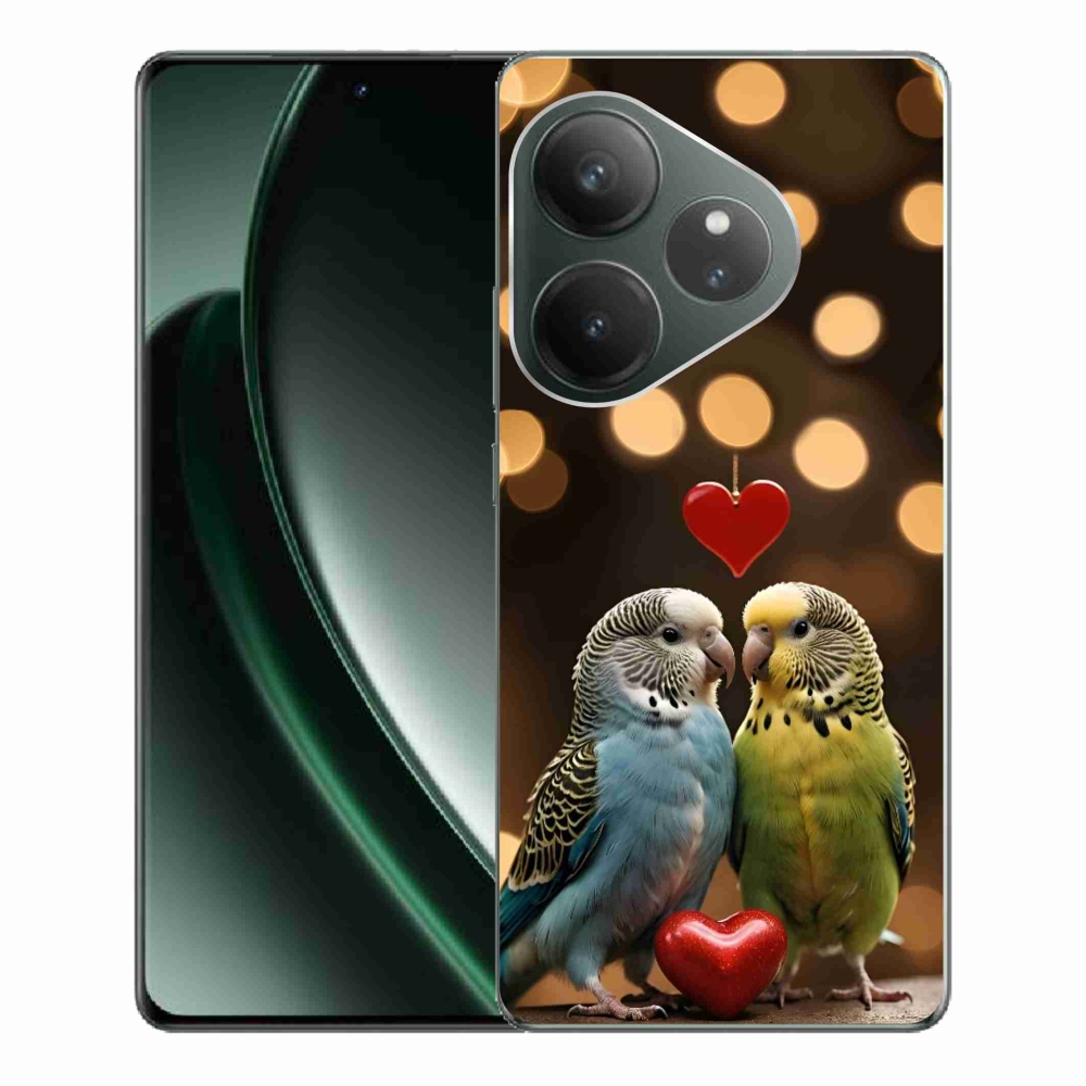 Gélový kryt mmCase na Realme GT 6 5G/GT 6T 5G - zamilovaní papagáje