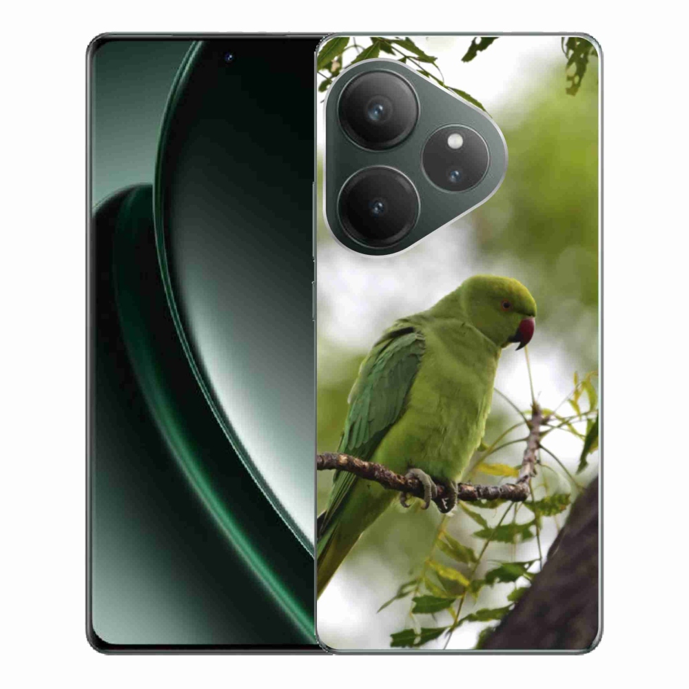 Gélový kryt mmCase na Realme GT 6 5G/GT 6T 5G - zelený papagáj