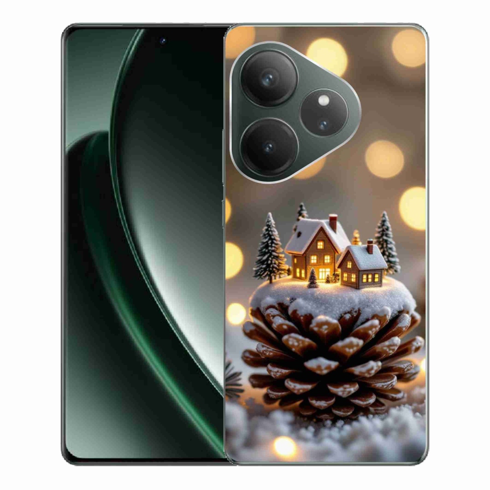 Gélový kryt mmCase na Realme GT 6 5G/GT 6T 5G - zimná dedinka