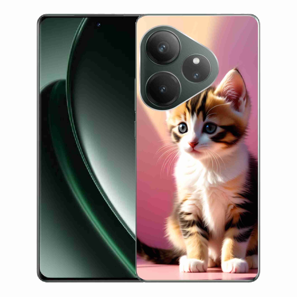 Gélový kryt mmCase na Realme GT 6 5G/GT 6T 5G - zvedavé mačiatko 2