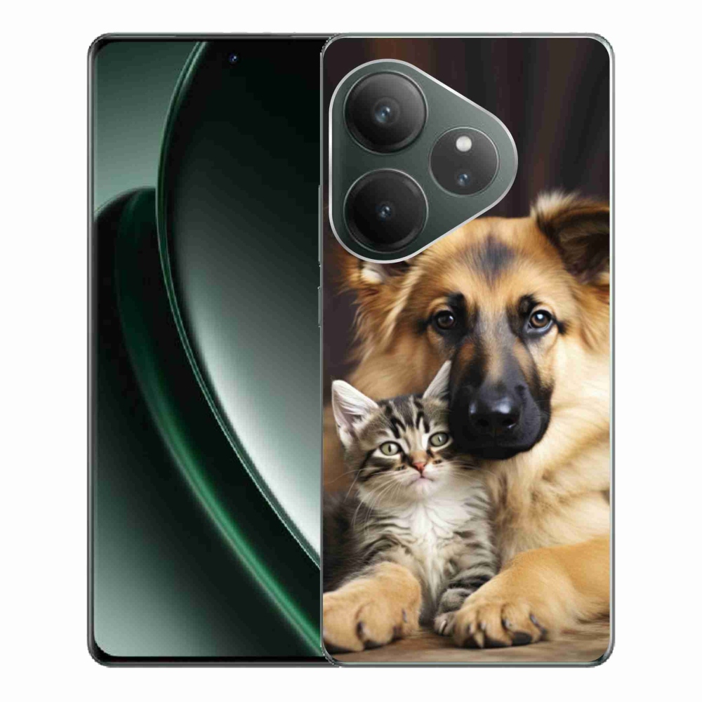 Gélový kryt mmCase na Realme GT 6 5G/GT 6T 5G - zvieracie priateľstvo