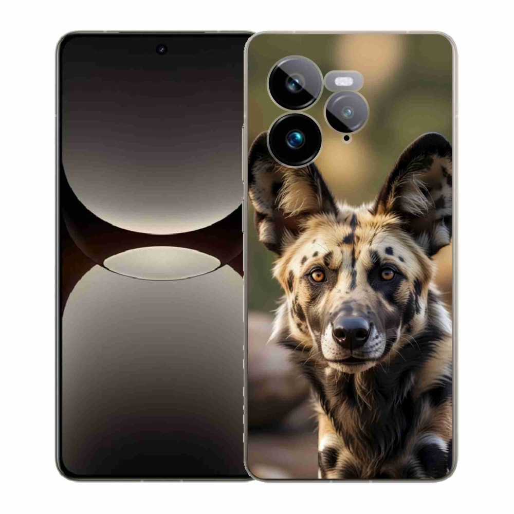 Gélový kryt mmCase na Realme GT 7 Pro 5G - africký divoký pes
