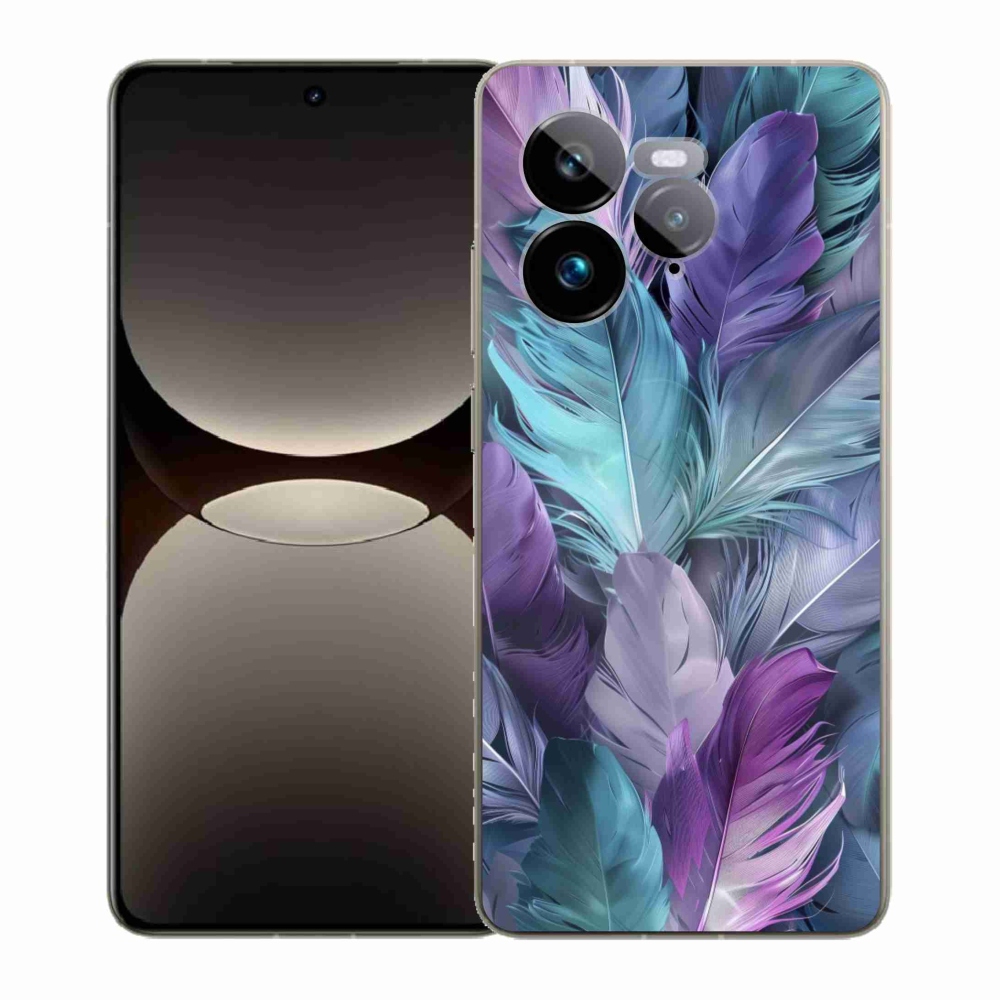 Gélový kryt mmCase na Realme GT 7 Pro 5G - farebné perie 2