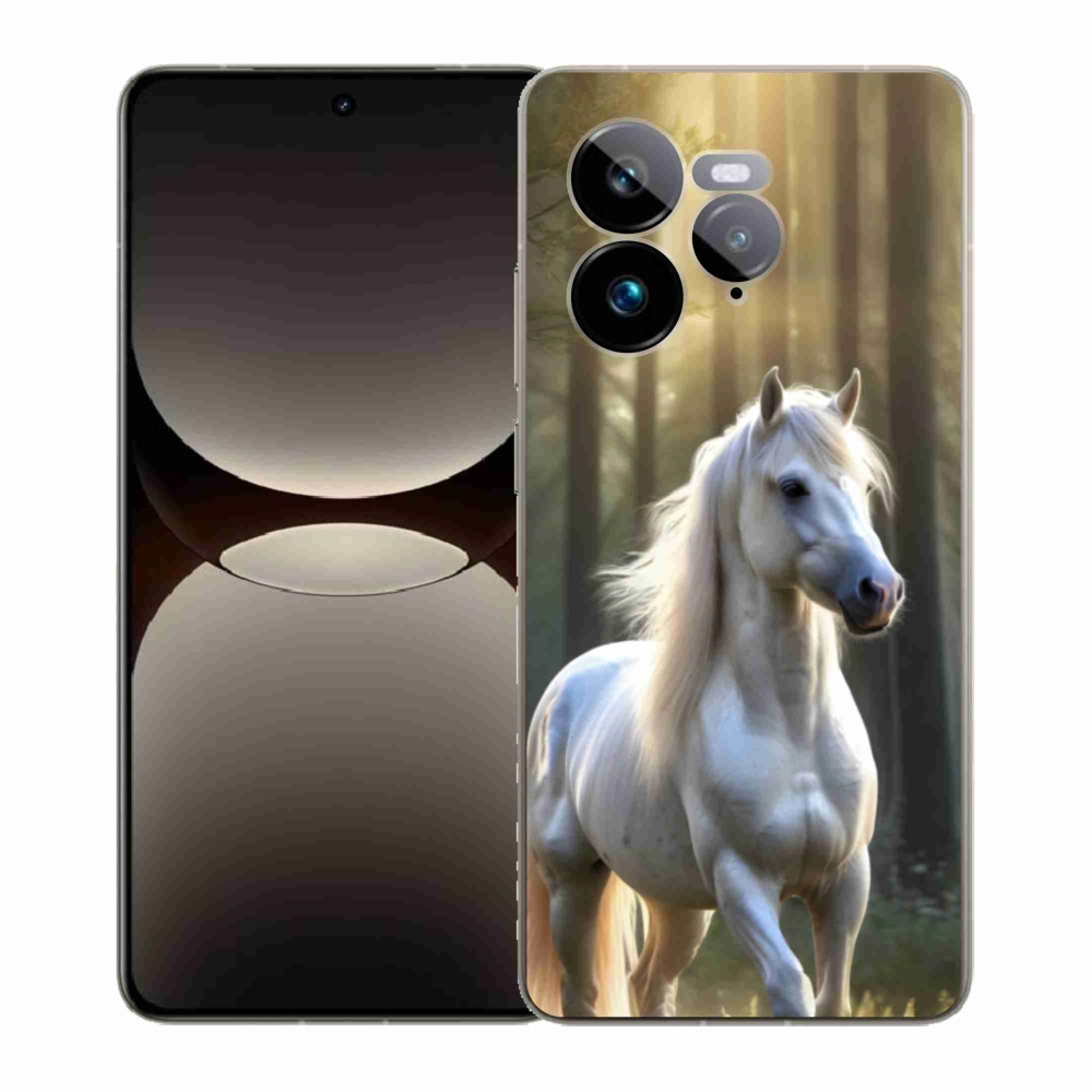Gélový kryt mmCase na Realme GT 7 Pro 5G - biely kôň 3