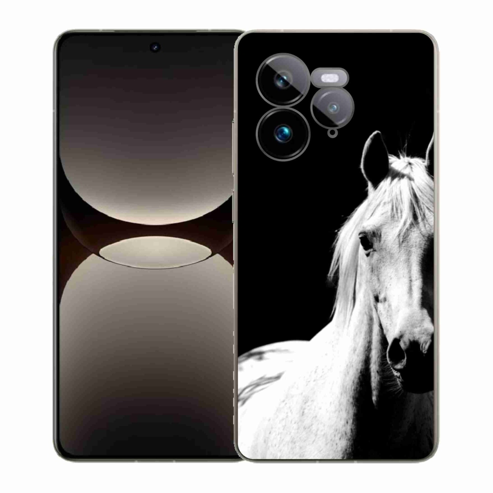 Gélový kryt mmCase na Realme GT 7 Pro 5G - biely kôň 5