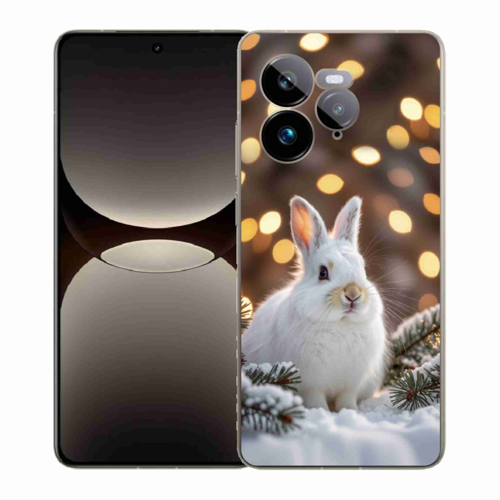 Gélový kryt mmCase na Realme GT 7 Pro 5G - biely zajac
