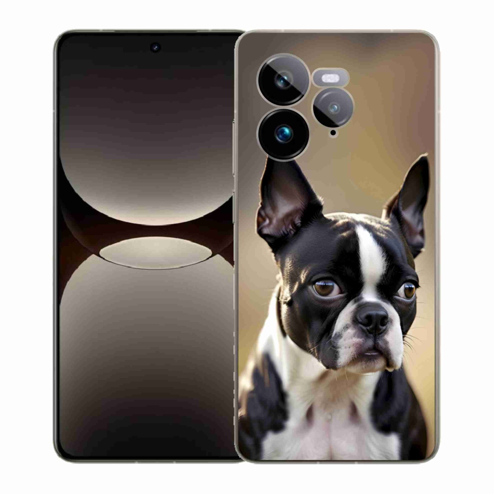 Gélový kryt mmCase na Realme GT 7 Pro 5G - bostonský teriér