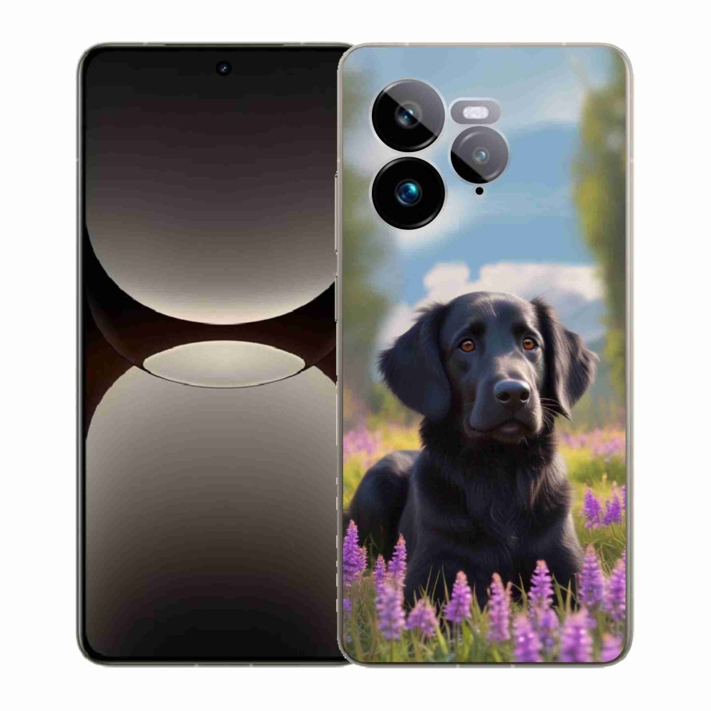 Gélový kryt mmCase na Realme GT 7 Pro 5G - elegantný čierny retriever
