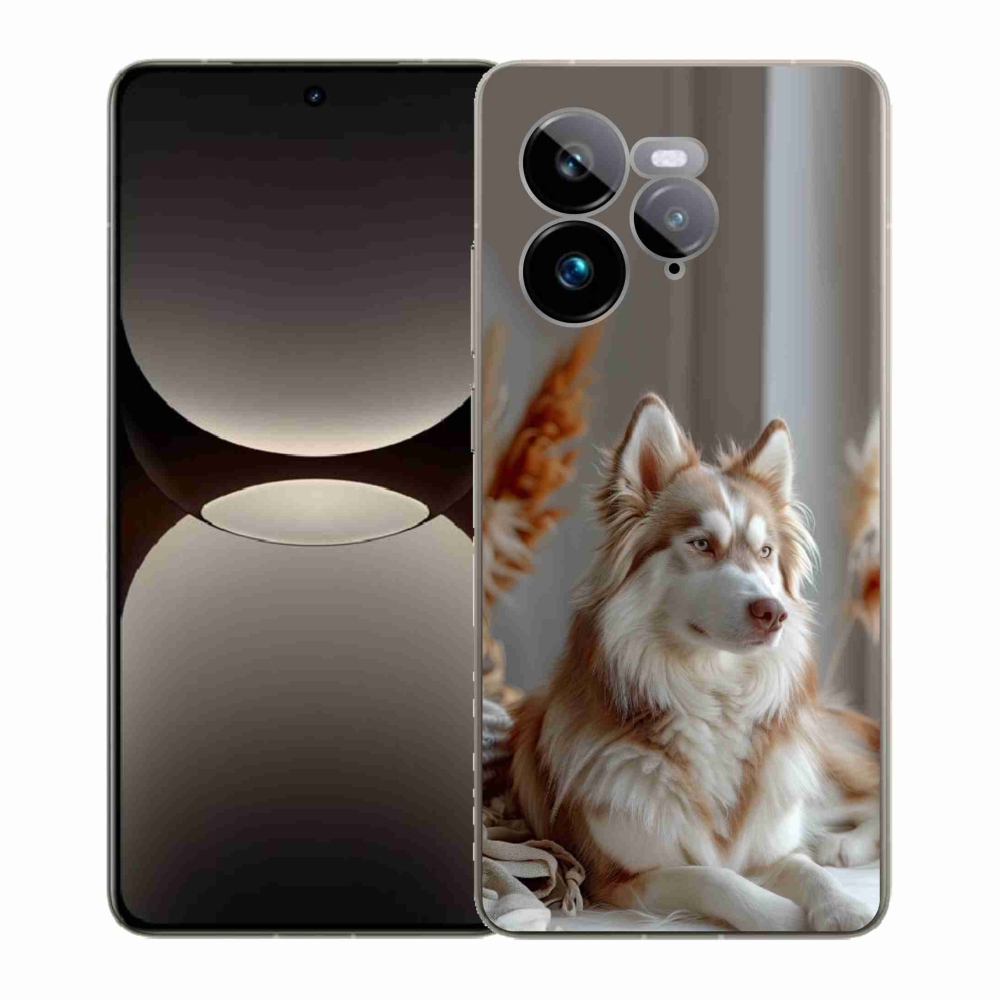 Gélový kryt mmCase na Realme GT 7 Pro 5G - pokojný sibírsky husky