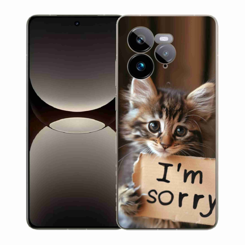 Gélový kryt mmCase na Realme GT 7 Pro 5G - mačacie ospravedlnenie