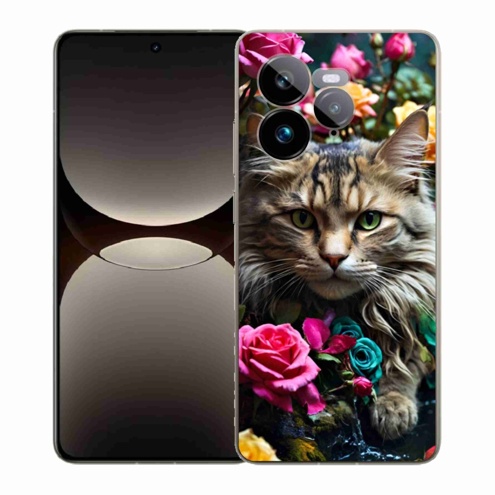 Gélový kryt mmCase na Realme GT 7 Pro 5G - mačacie pohľad 2