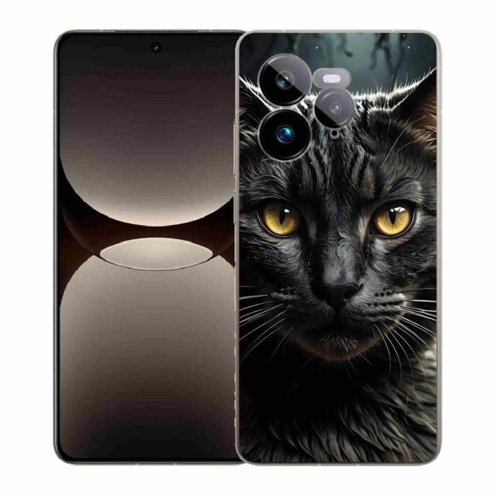 Gélový kryt mmCase na Realme GT 7 Pro 5G - mačacie pohľad 3