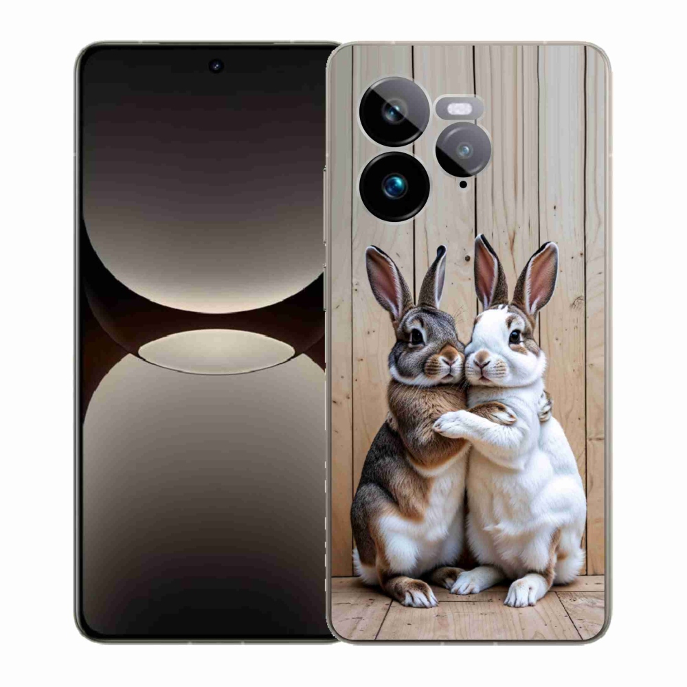 Gélový kryt mmCase na Realme GT 7 Pro 5G - králičie pár
