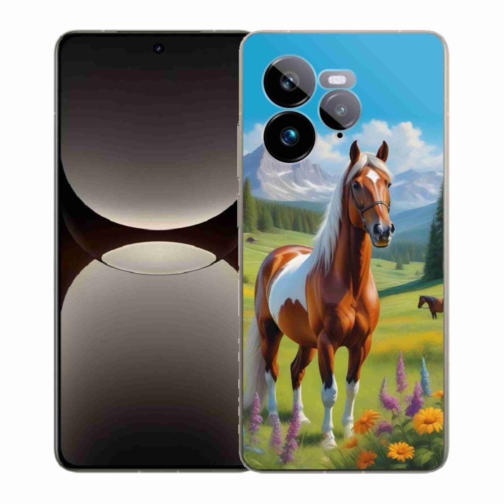 Gélový kryt mmCase na Realme GT 7 Pro 5G - kôň na lúke
