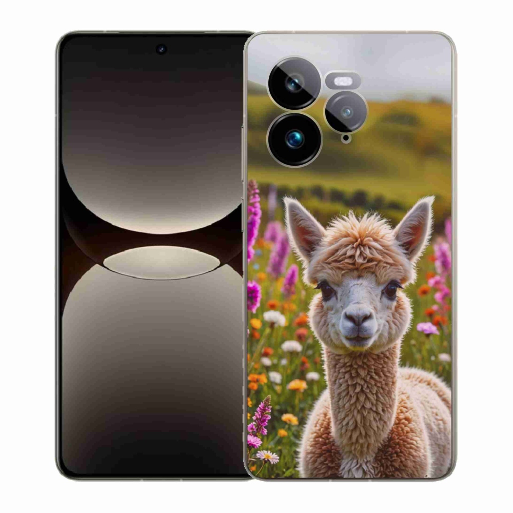 Gélový kryt mmCase na Realme GT 7 Pro 5G - lama na lúke