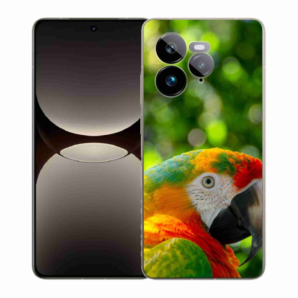 Gélový kryt mmCase na Realme GT 7 Pro 5G - papagáj ara 3