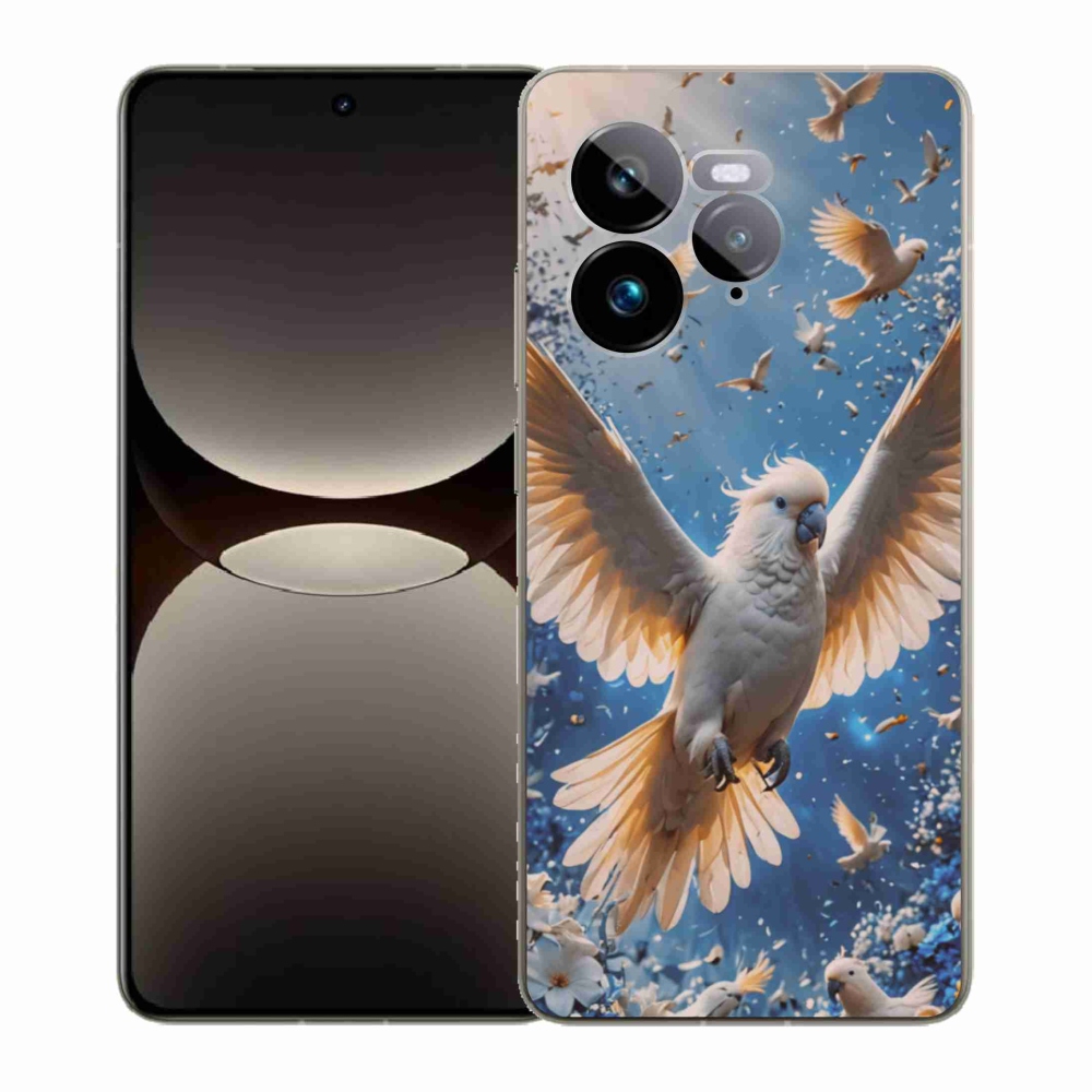 Gélový kryt mmCase na Realme GT 7 Pro 5G - papagáj kakadu