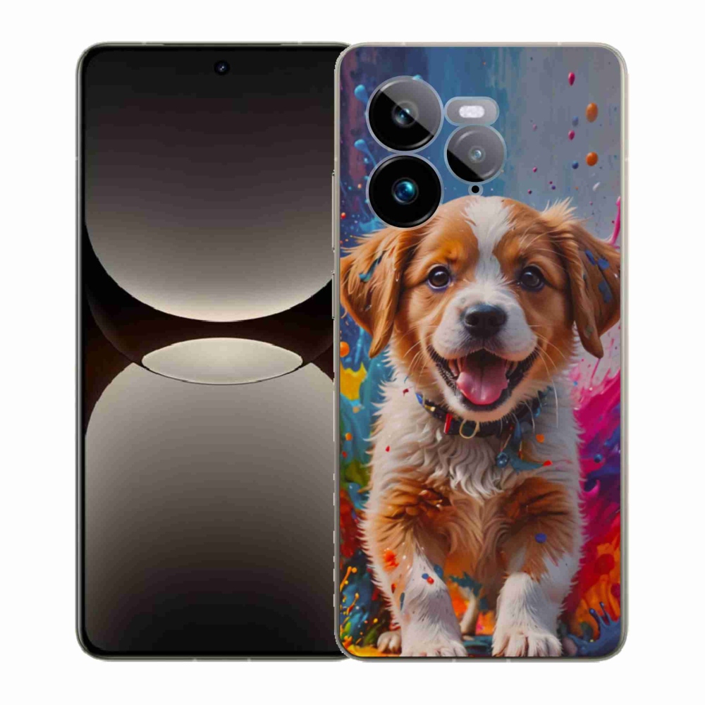 Gélový kryt mmCase na Realme GT 7 Pro 5G - roztomilé šteňa 3