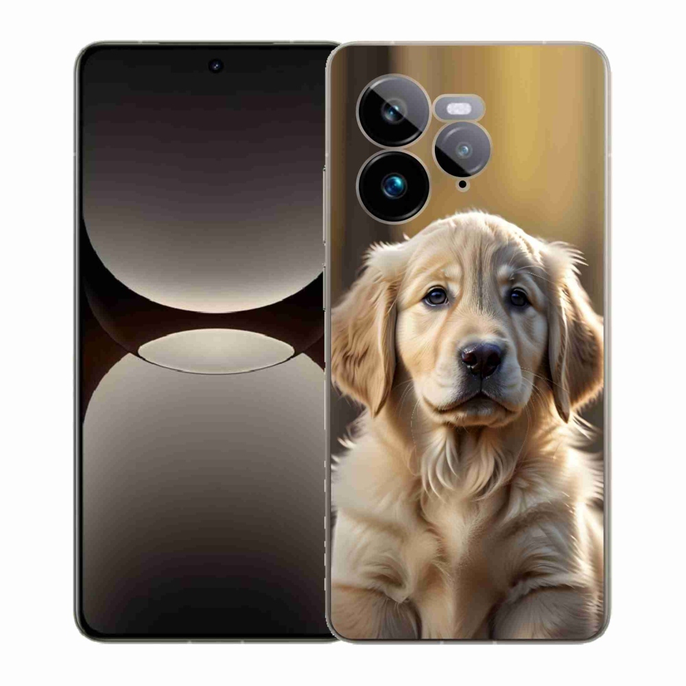 Gélový kryt mmCase na Realme GT 7 Pro 5G - roztomilý zlatý retriever