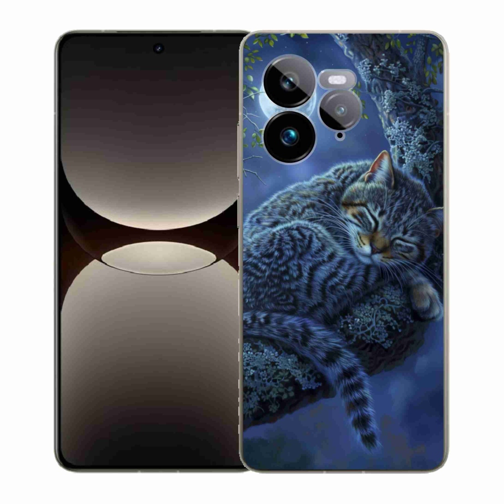 Gélový kryt mmCase na Realme GT 7 Pro 5G - spiaca mačka