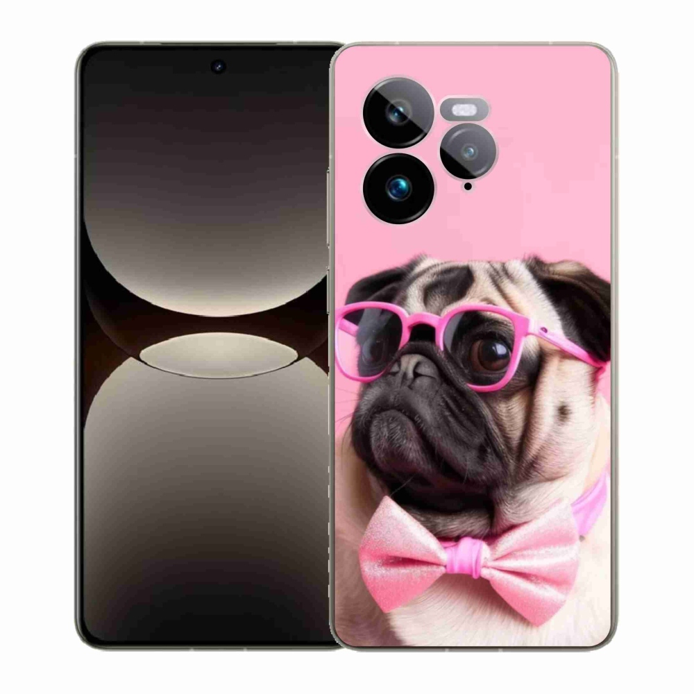 Gélový kryt mmCase na Realme GT 7 Pro 5G - štýlový mops