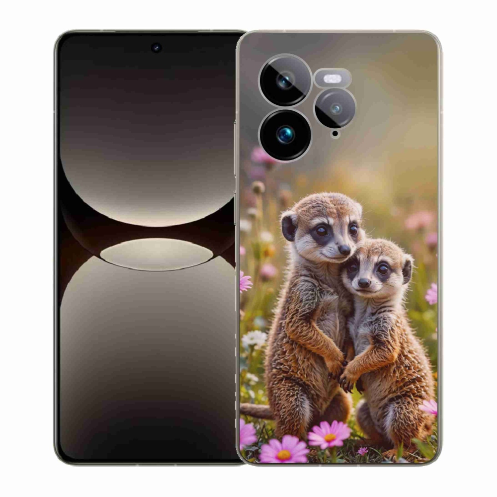 Gélový kryt mmCase na Realme GT 7 Pro 5G - surikatí duo