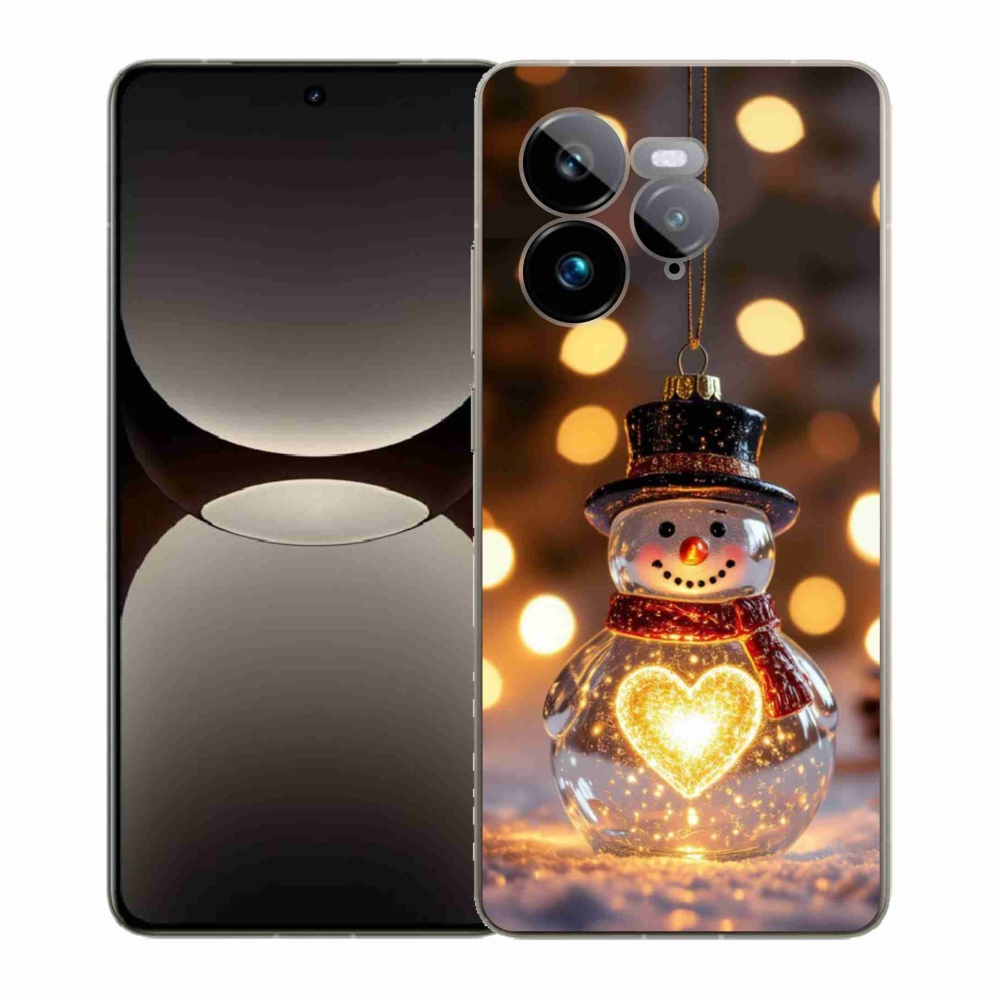 Gélový kryt mmCase na Realme GT 7 Pro 5G - svietiaci vianočný snehuliak