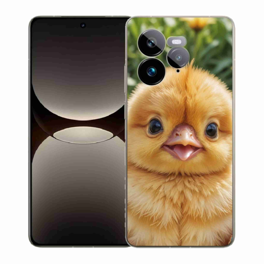 Gélový kryt mmCase na Realme GT 7 Pro 5G - veselé kuriatko