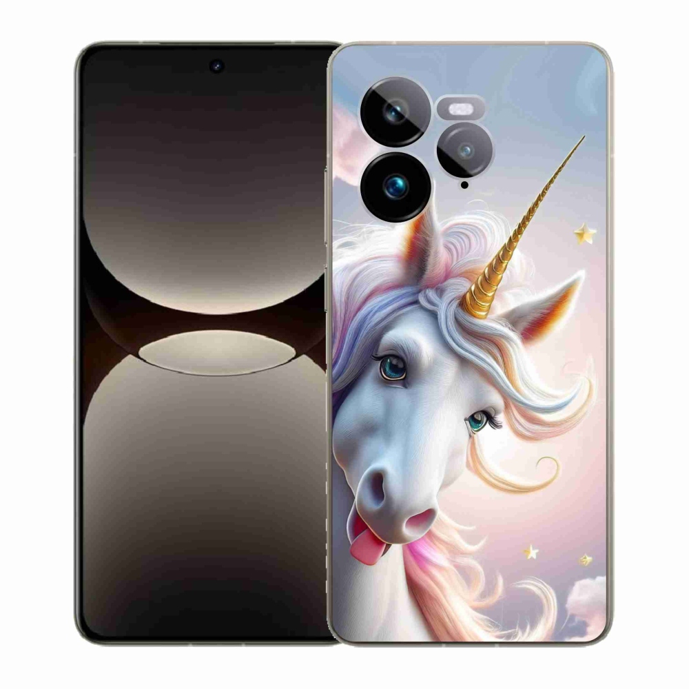 Gélový kryt mmCase na Realme GT 7 Pro 5G - veselý jednorožec