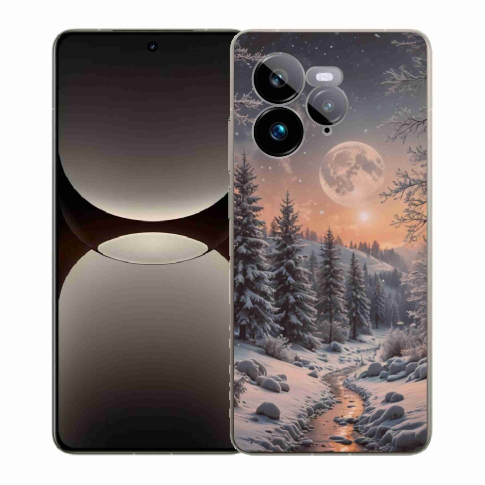 Gélový kryt mmCase na Realme GT 7 Pre 5G - zimná krajina 2