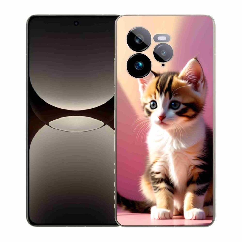 Gélový kryt mmCase na Realme GT 7 Pro 5G - zvedavé mačiatko 2