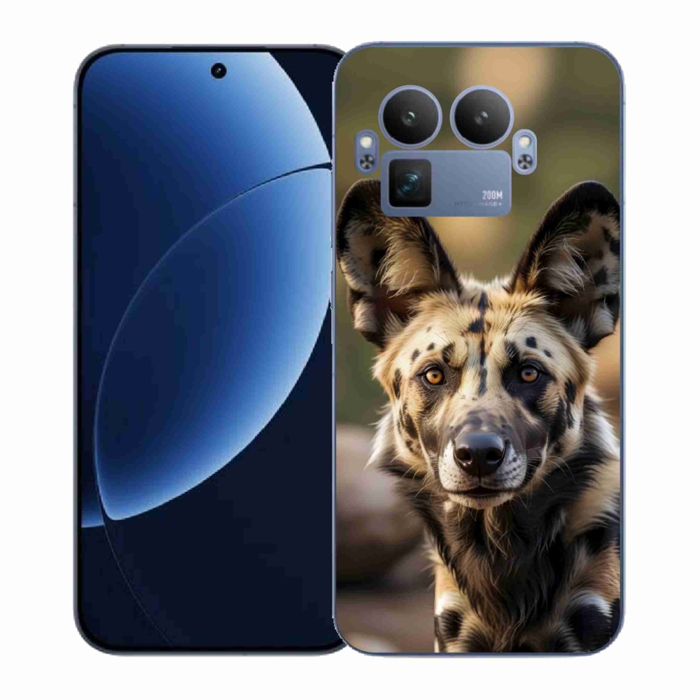 Gélový kryt mmCase na Realme GT 8 Pro 5G - africký divoký pes