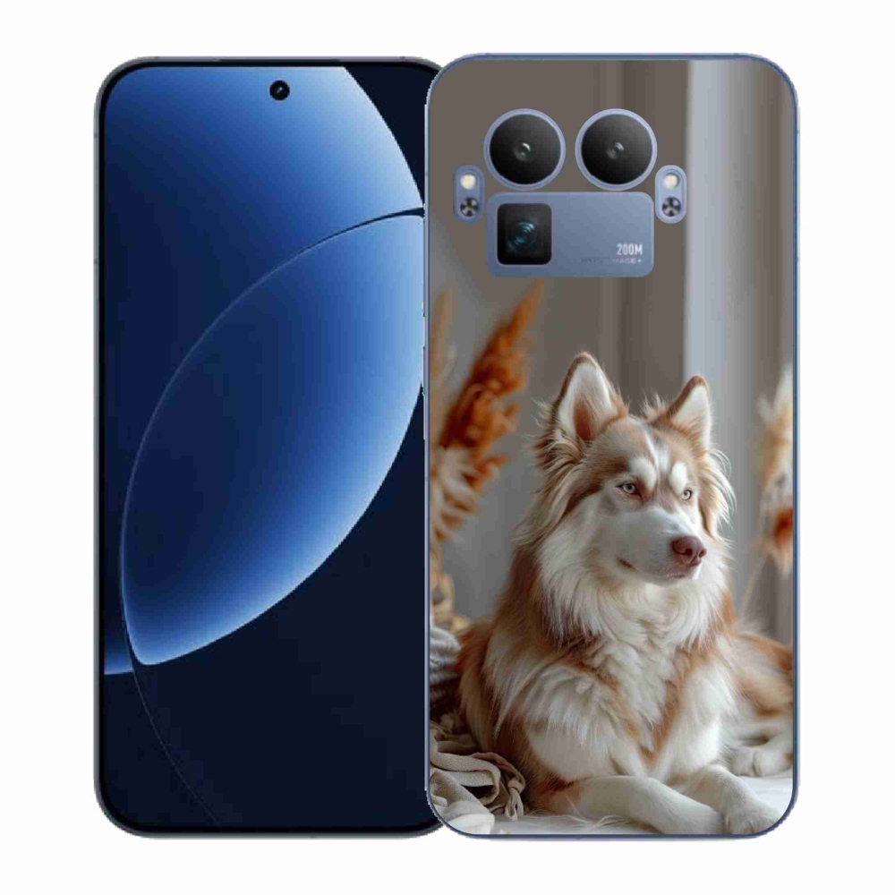 Gélový kryt mmCase na Realme GT 8 Pro 5G - pokojný sibírsky husky