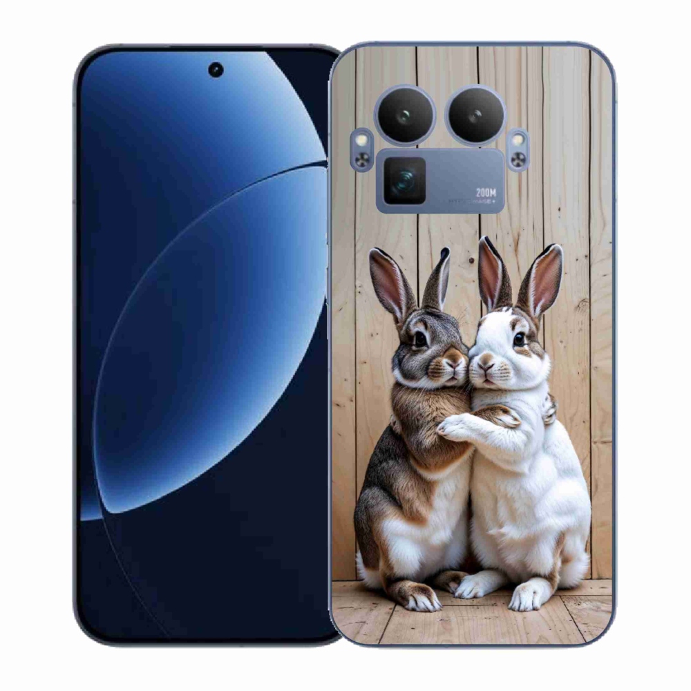Gélový kryt mmCase na Realme GT 8 Pro 5G - králičie pár