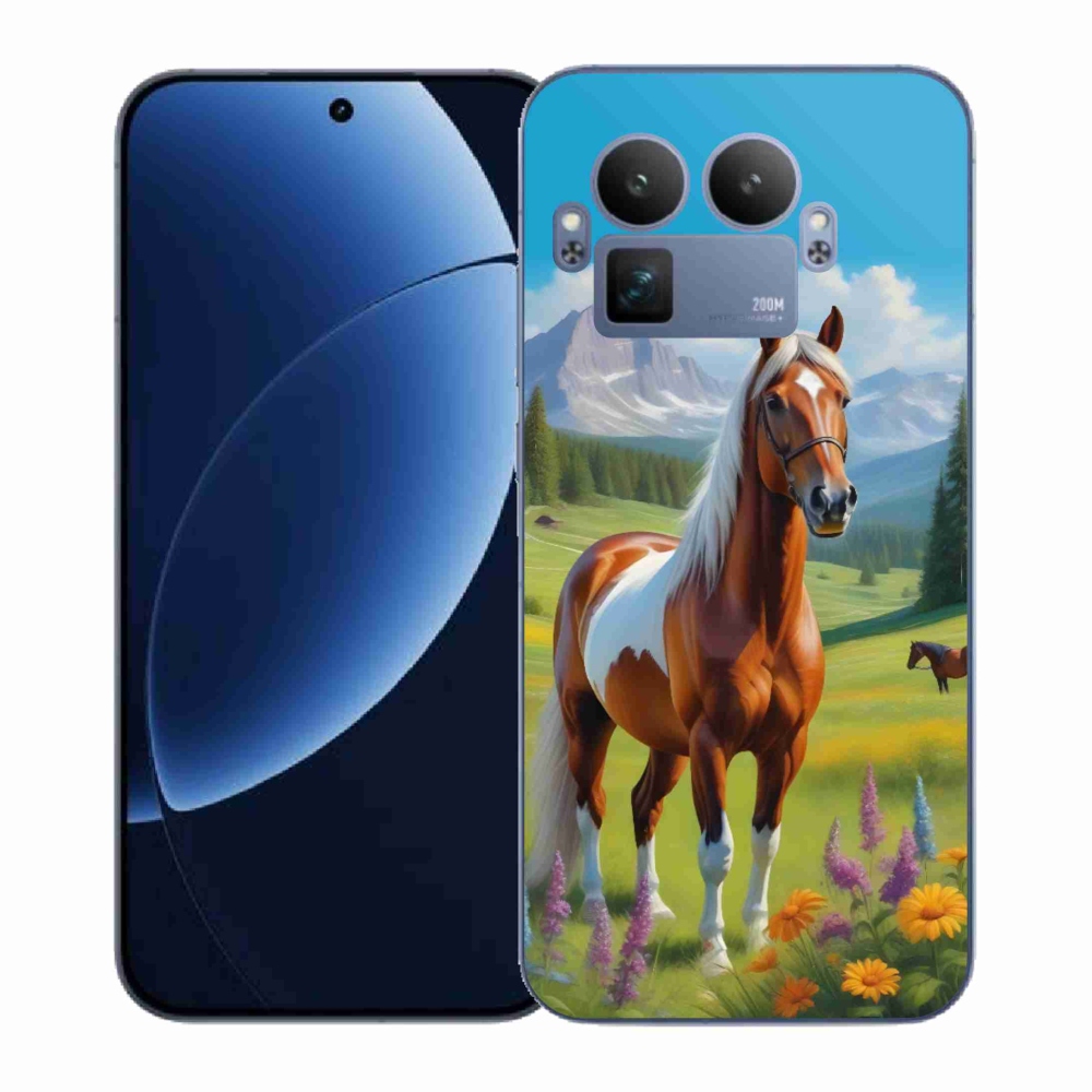 Gélový kryt mmCase na Realme GT 8 Pro 5G - kôň na lúke