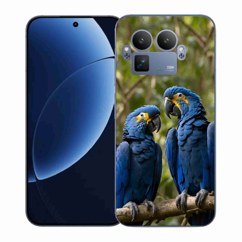Gélový kryt mmCase na Realme GT 8 Pro 5G - papagájové duo