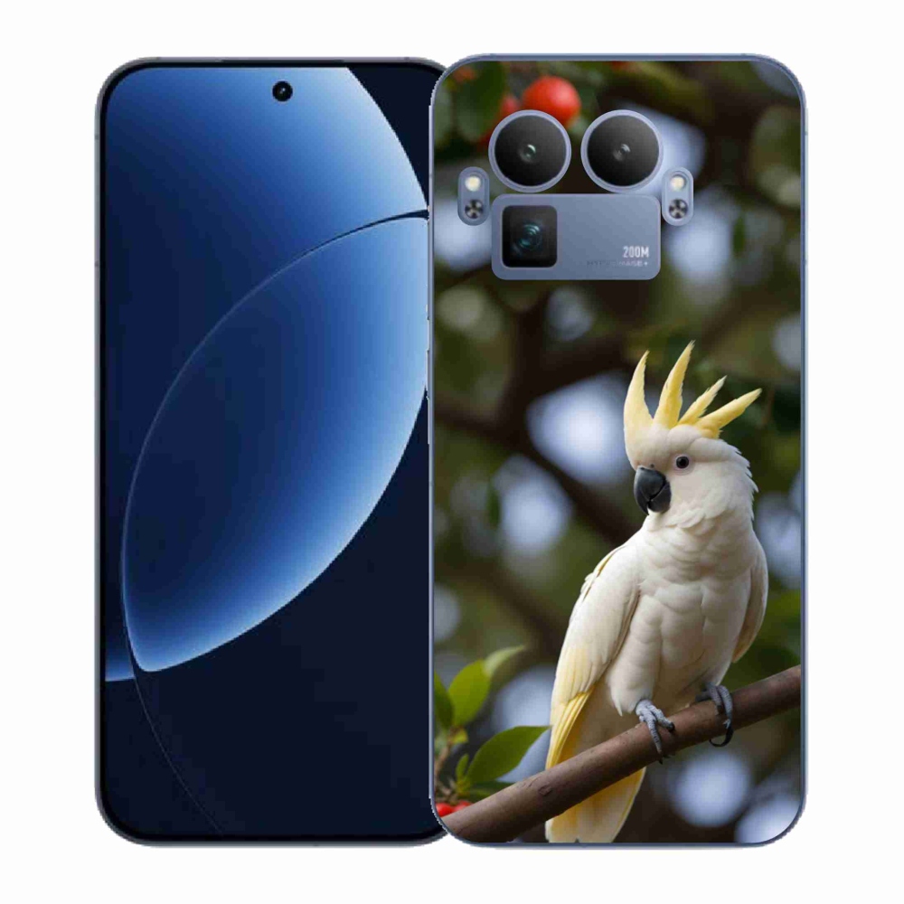 Gélový kryt mmCase na Realme GT 8 Pro 5G - papagáj kakadu 3