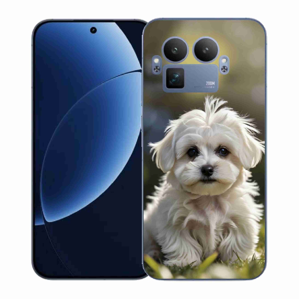 Gélový kryt mmCase na Realme GT 8 Pro 5G - roztomilý maltézsky psík