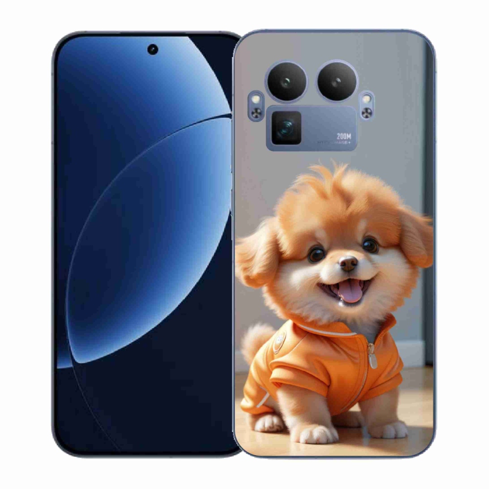 Gélový kryt mmCase na Realme GT 8 Pro 5G - roztomilý pomeranian v mikine