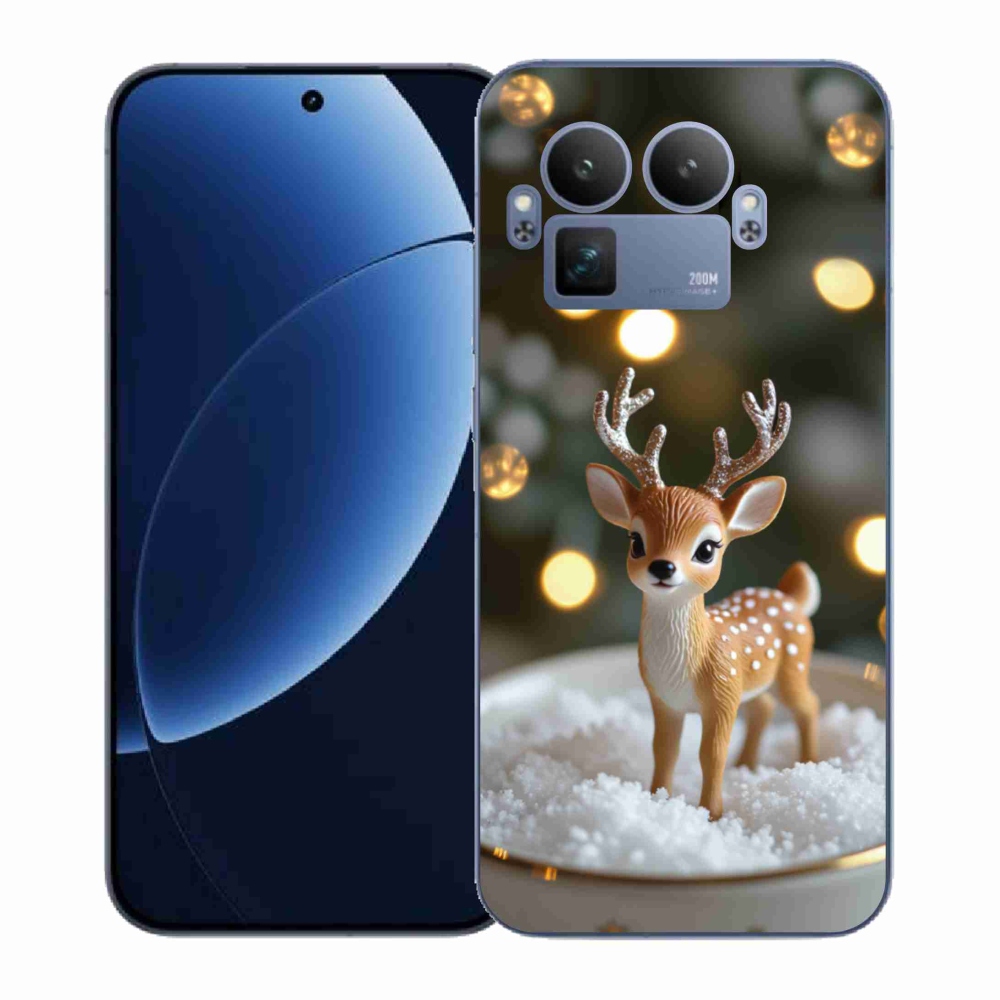 Gélový kryt mmCase na Realme GT 8 Pro 5G - roztomilý vianočný jeleň