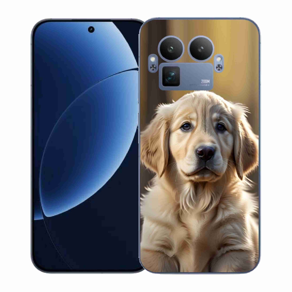 Gélový kryt mmCase na Realme GT 8 Pro 5G - roztomilý zlatý retriever