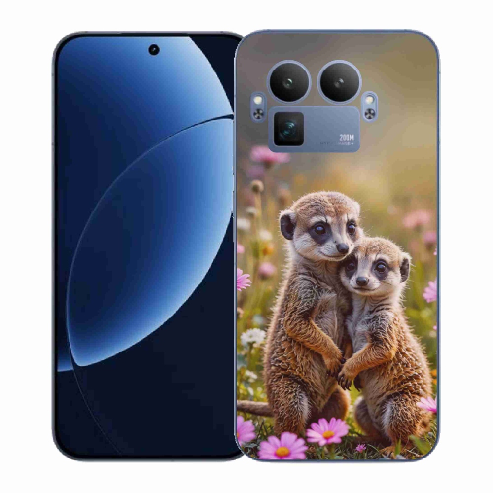 Gélový kryt mmCase na Realme GT 8 Pro 5G - surikatí duo