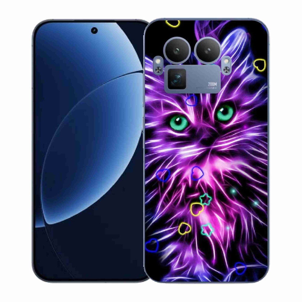 Gélový kryt mmCase na Realme GT 8 Pro - abstraktná mačka
