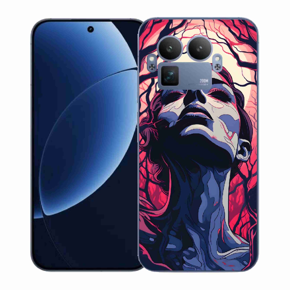 Gélový kryt mmCase na Realme GT 8 Pro - abstraktná tvár