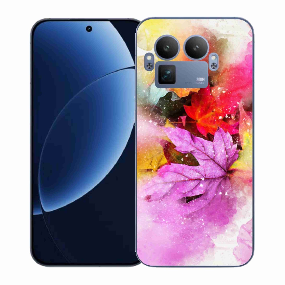 Gélový kryt mmCase na Realme GT 8 Pro - farebné listy