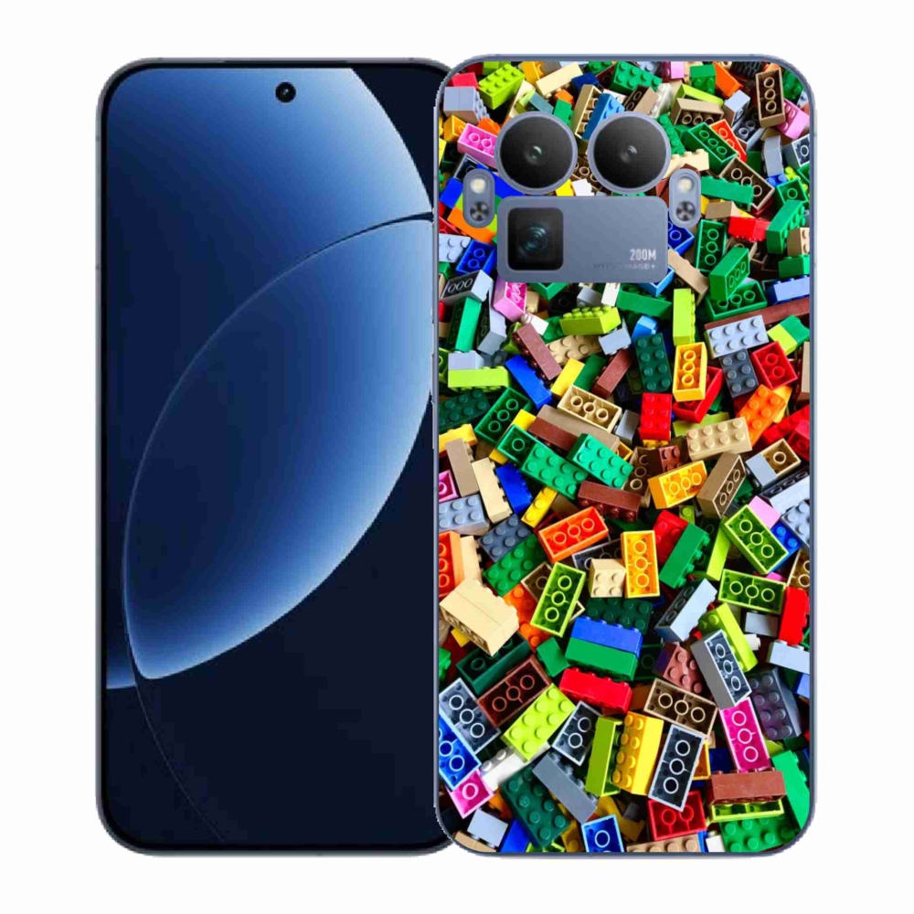 Gélový kryt mmCase na Realme GT 8 Pro - farebné stavebné kocky