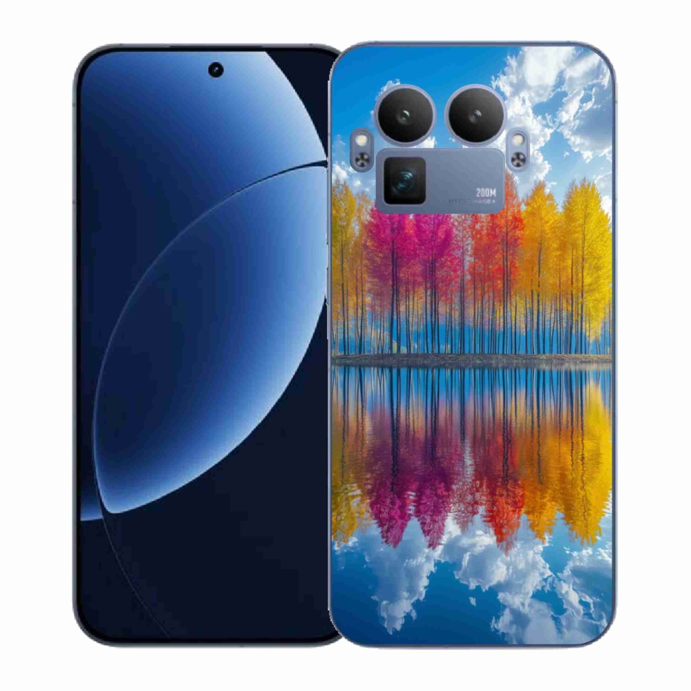 Gélový kryt mmCase na Realme GT 8 Pro - farebné stromy